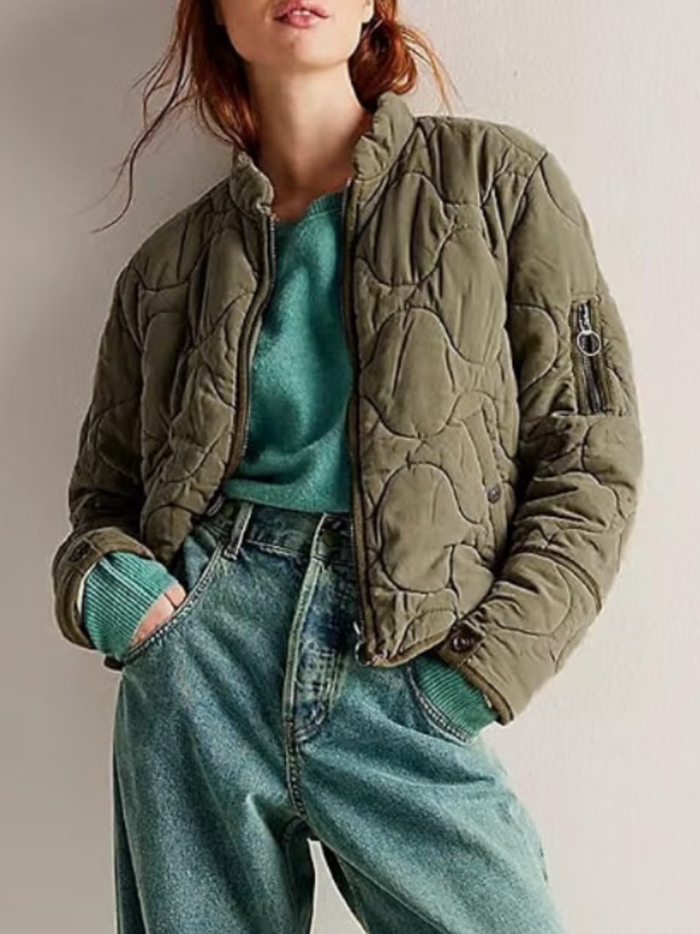 The Emma Coat Quilted Olive Women’s quilted Jacket